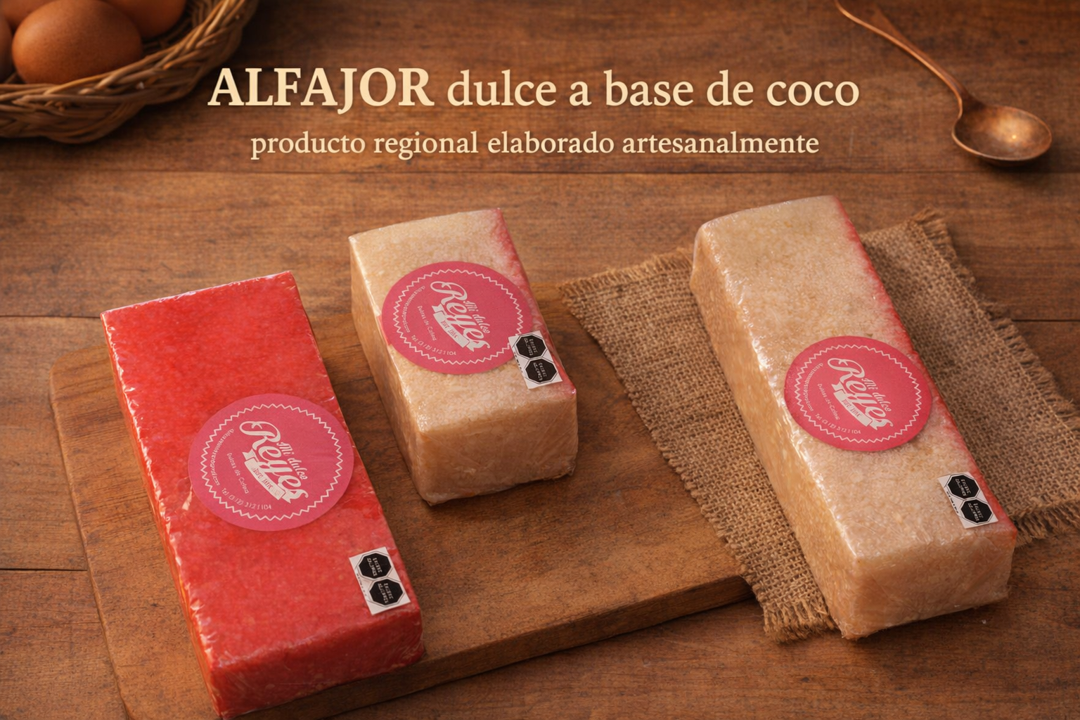 ALFAJOR de coco artesanal