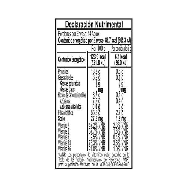 Chile de Arbol 70g.