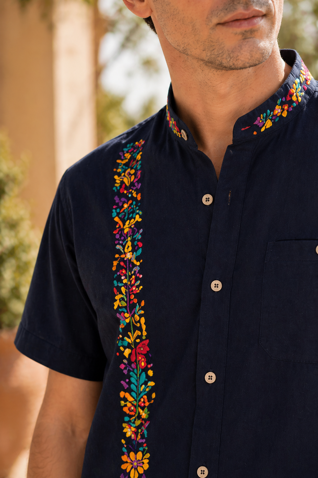 CAMISA MODELO ESPIGA MANGA CORTA