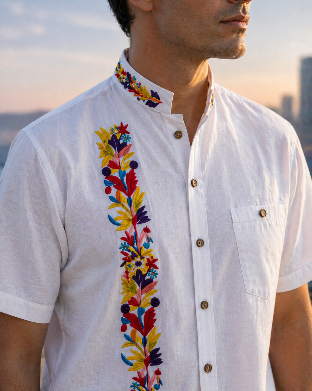 CAMISA MODELO ESPIGA MANGA CORTA