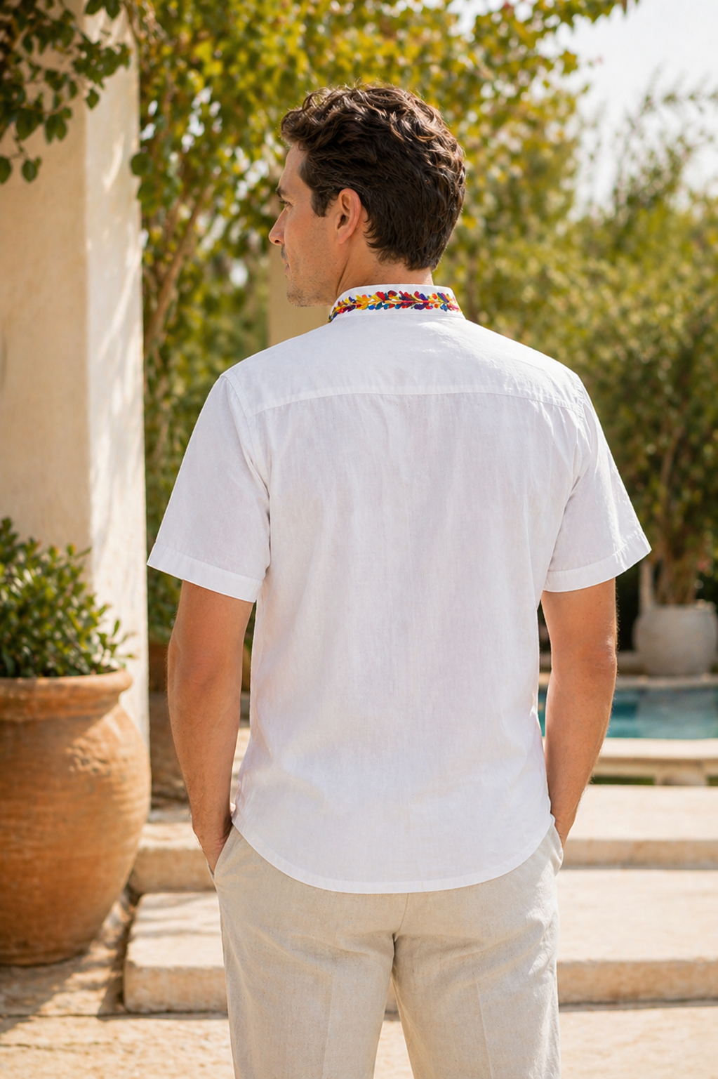 CAMISA MODELO ESPIGA MANGA CORTA