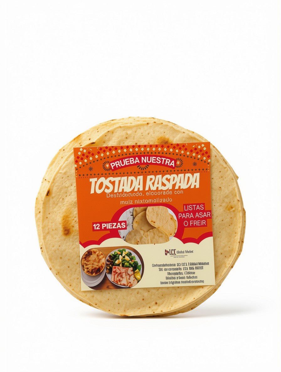 TOSTADA RASPADA, (12 pza)