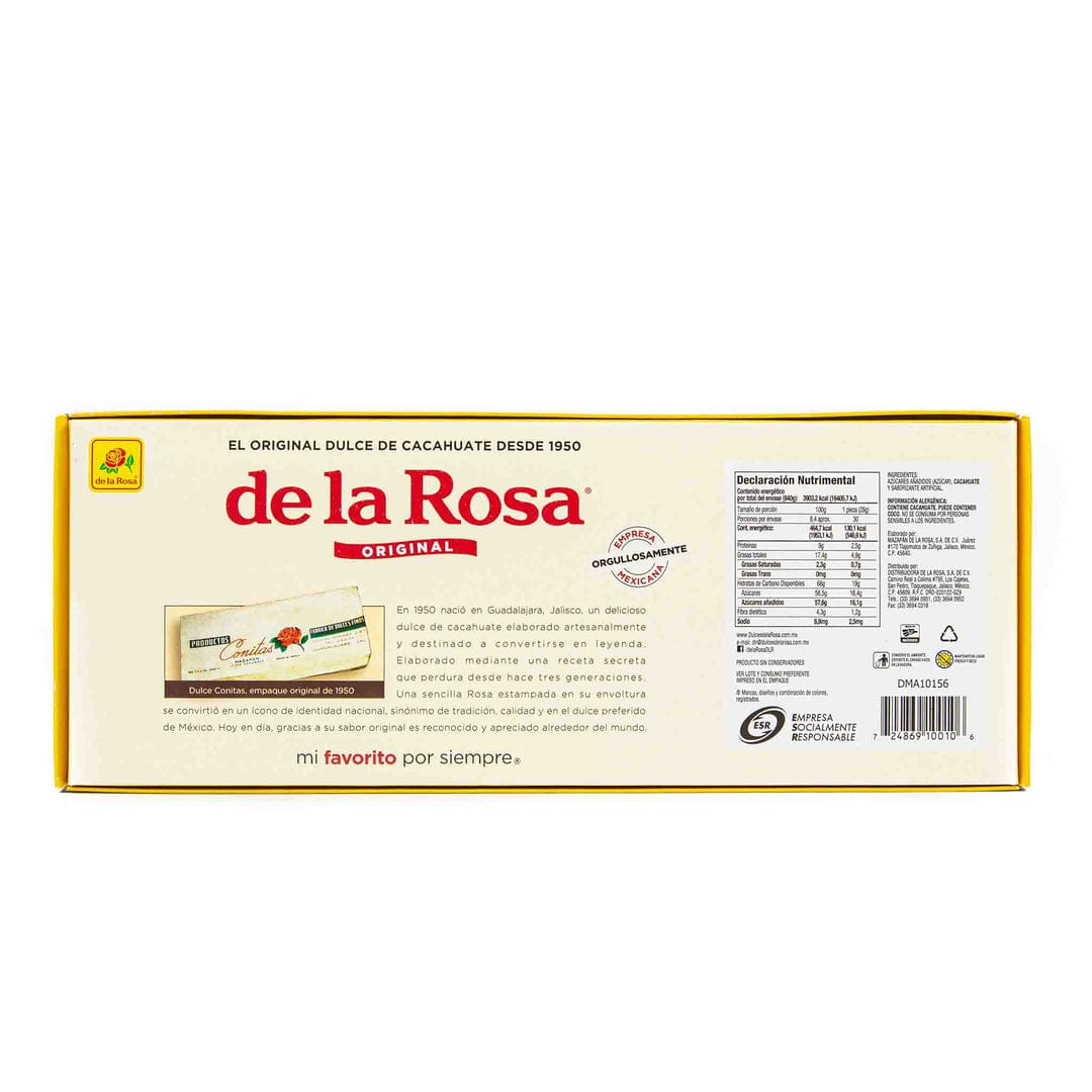 MAZAPAN LA ROSA CAJA CON 30 PIEZAS DE 28 grs