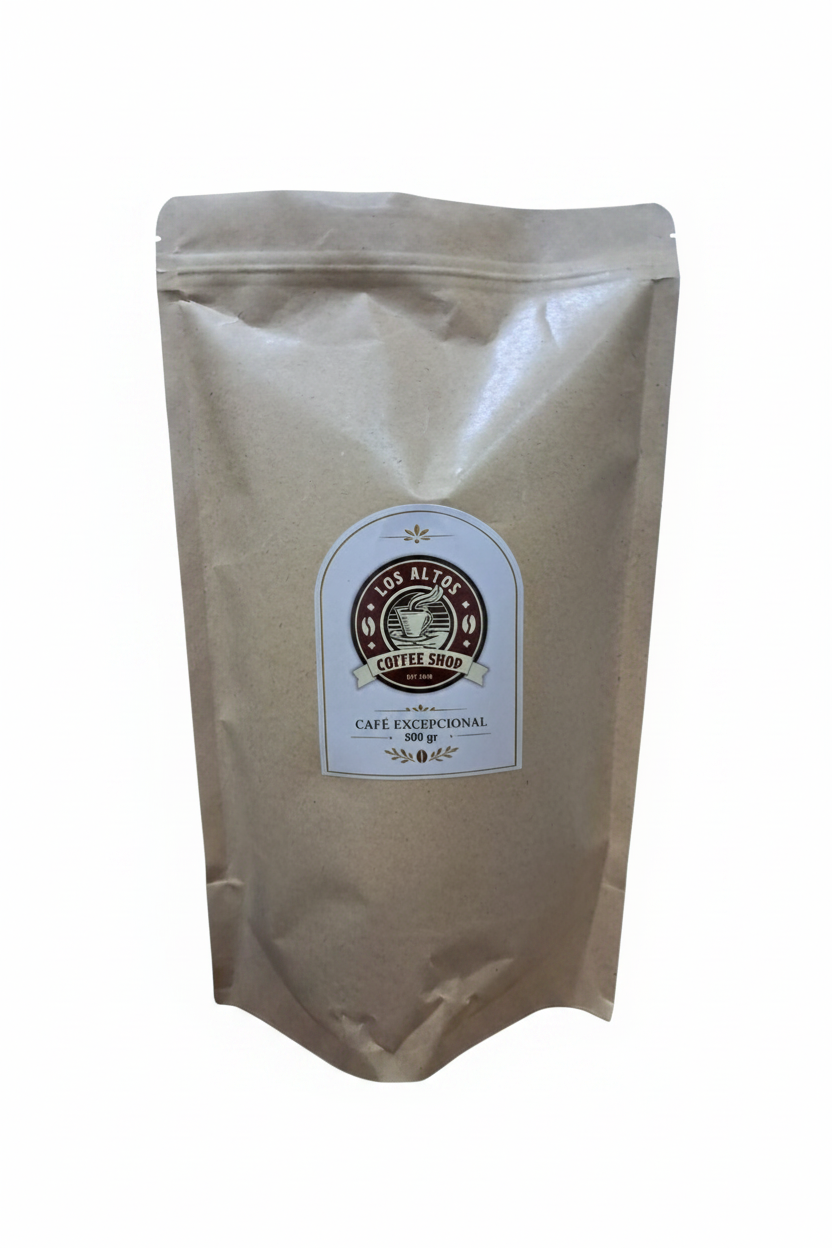 Los Altos Coffee Shop - Café Excepcional 500gr fondo blanco