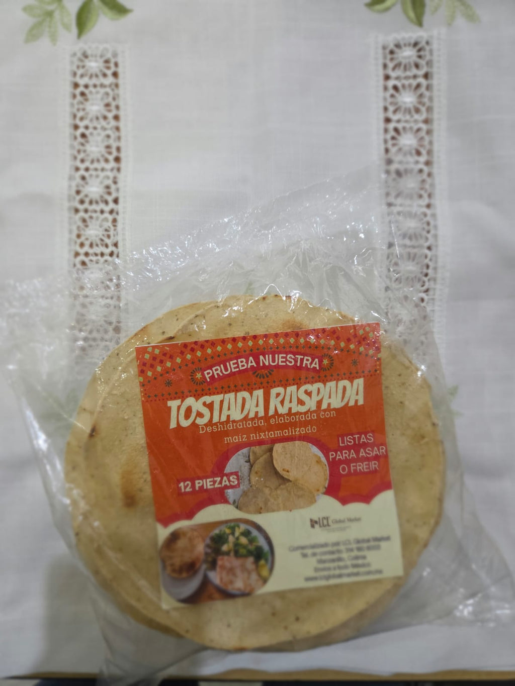 TOSTADA RASPADA, (12 pza)