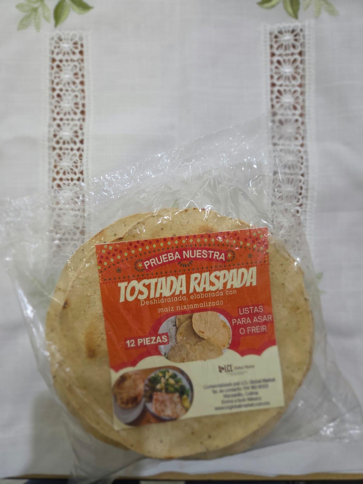 TOSTADA RASPADA, (12 pza)